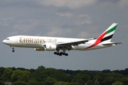 Emirates Boeing 777-21H(ER) (A6-EMI) at  Hamburg - Fuhlsbuettel (Helmut Schmidt), Germany