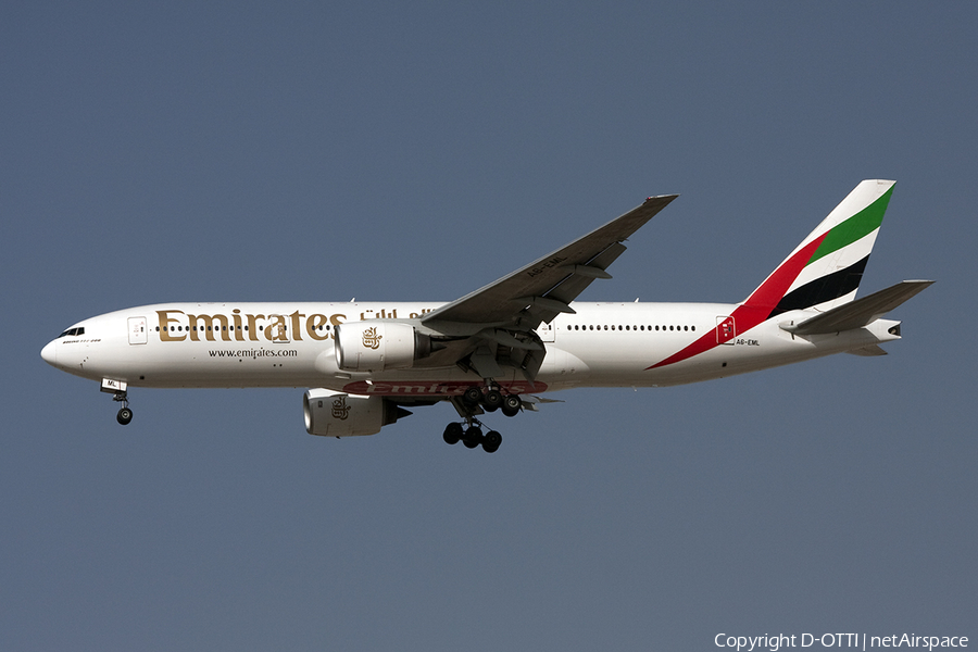Emirates Boeing 777-21H(ER) (A6-EML) | Photo 285753