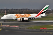 Emirates Airbus A380-861 (A6-EOA) at  Dusseldorf - International, Germany