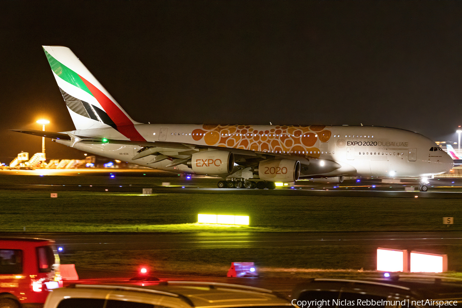 Emirates Airbus A380-861 (A6-EOA) | Photo 363202