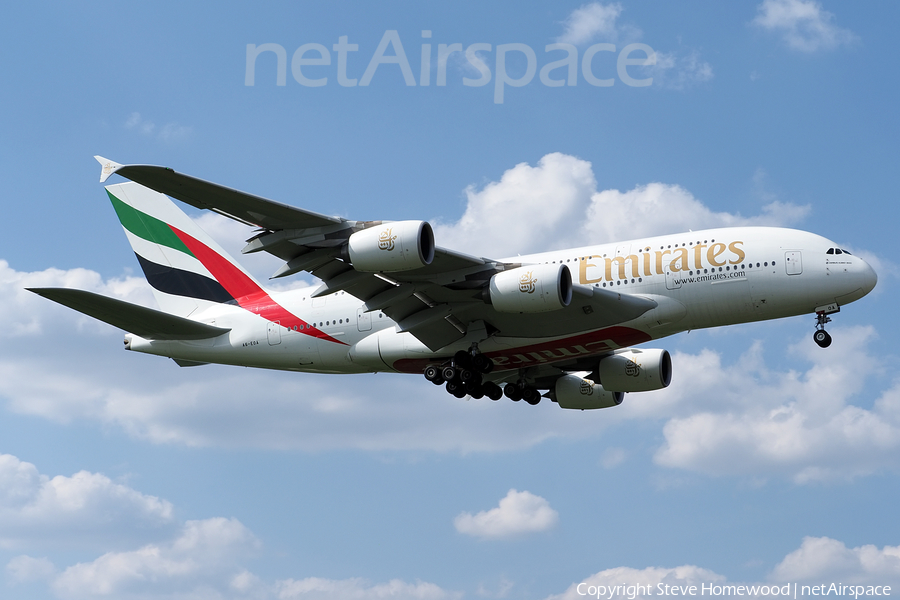 Emirates Airbus A380-861 (A6-EOA) | Photo 670010