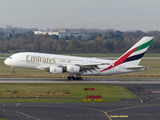 Emirates Airbus A380-861 (A6-EOB) at  Dusseldorf - International, Germany