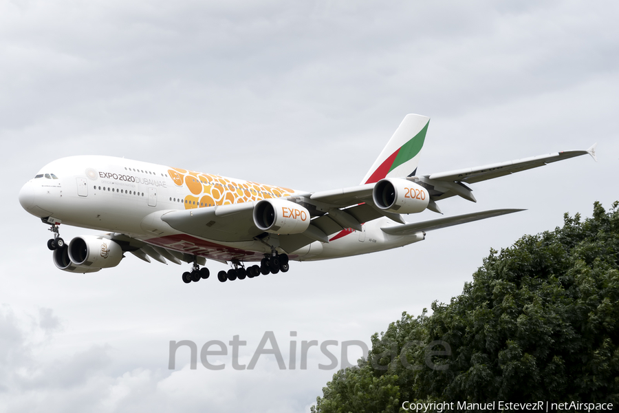 Emirates Airbus A380-861 (A6-EOB) | Photo 380176