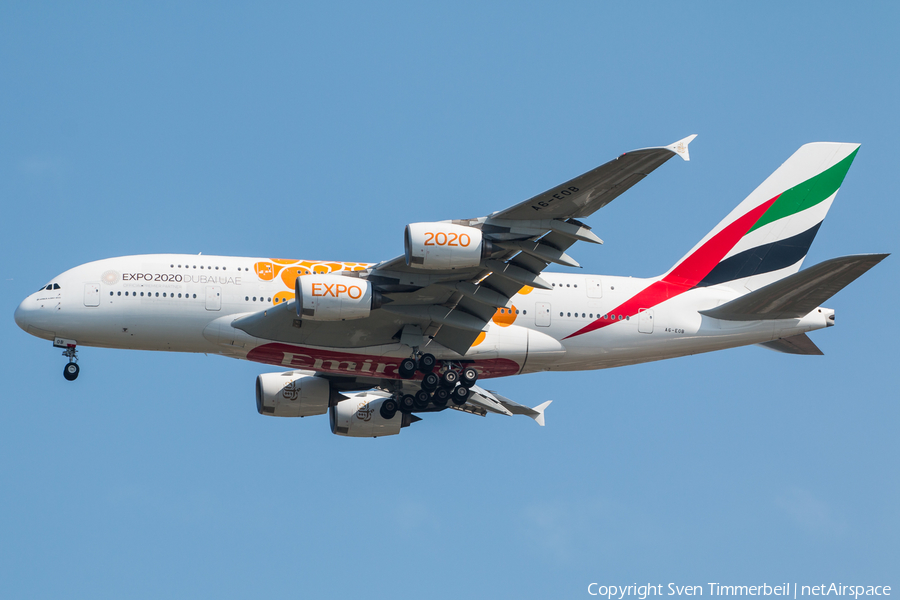 Emirates Airbus A380-861 (A6-EOB) | Photo 350720