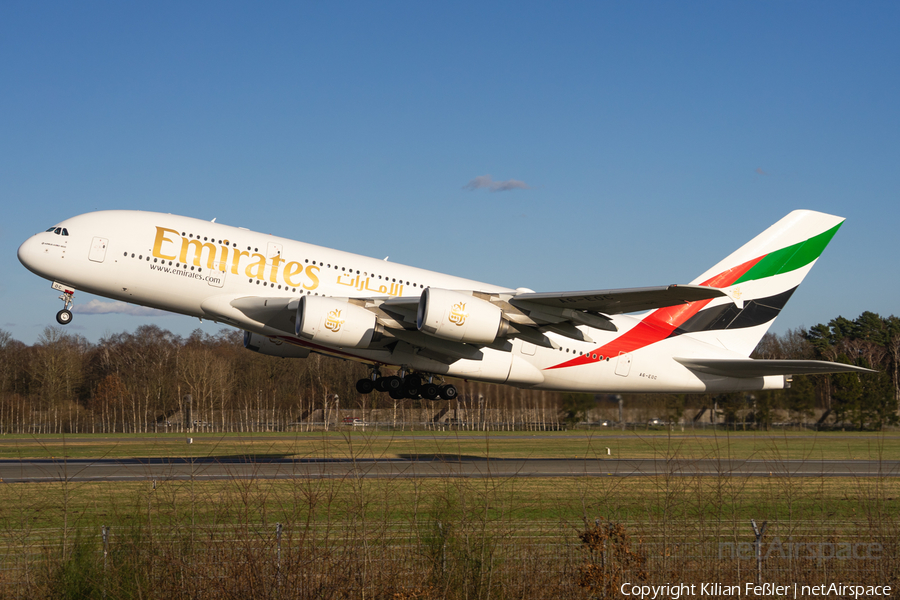 Emirates Airbus A380-861 (A6-EOC) | Photo 497188