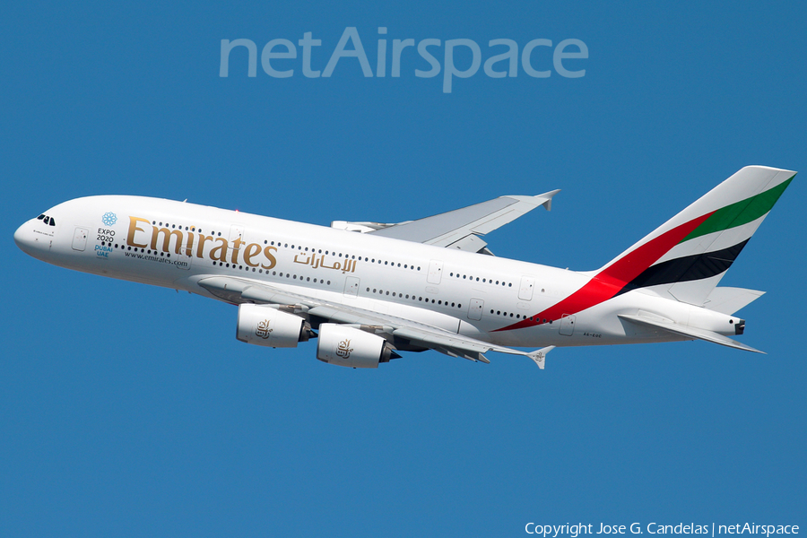 Emirates Airbus A380-861 (A6-EOC) | Photo 157336