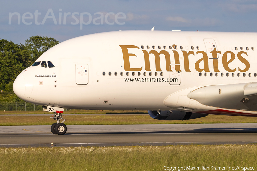 Emirates Airbus A380-861 (A6-EOD) | Photo 521874
