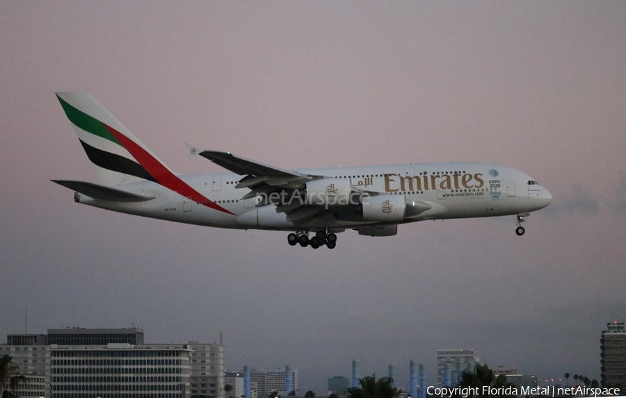 Emirates Airbus A380-861 (A6-EOD) | Photo 435046