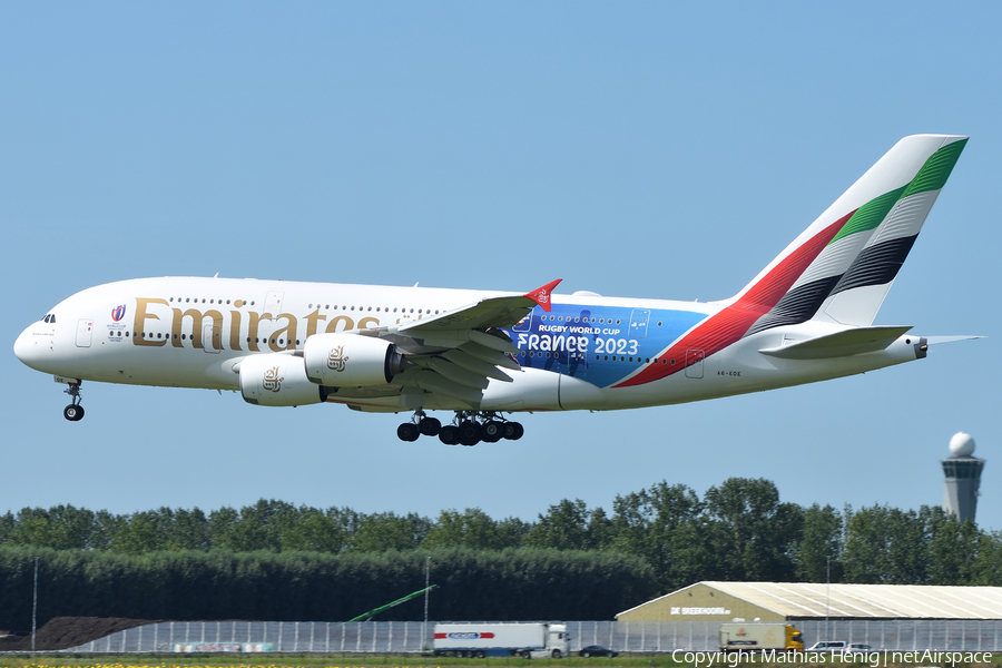 Emirates Airbus A380-861 (A6-EOE) | Photo 588587