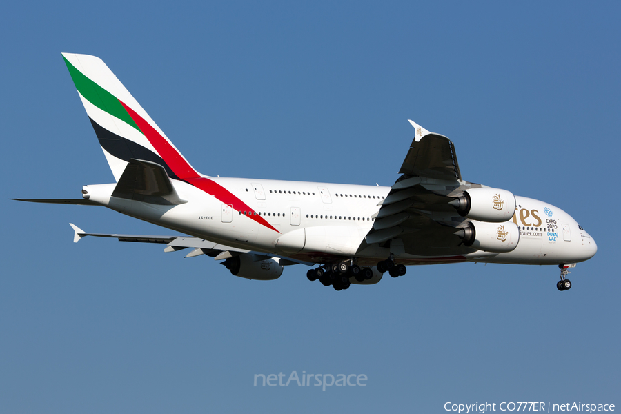 Emirates Airbus A380-861 (A6-EOE) | Photo 86816