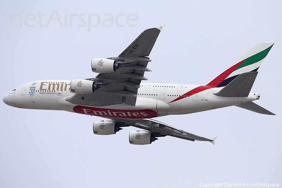 Emirates Airbus A380-861 (A6-EOE) | Photo 388869