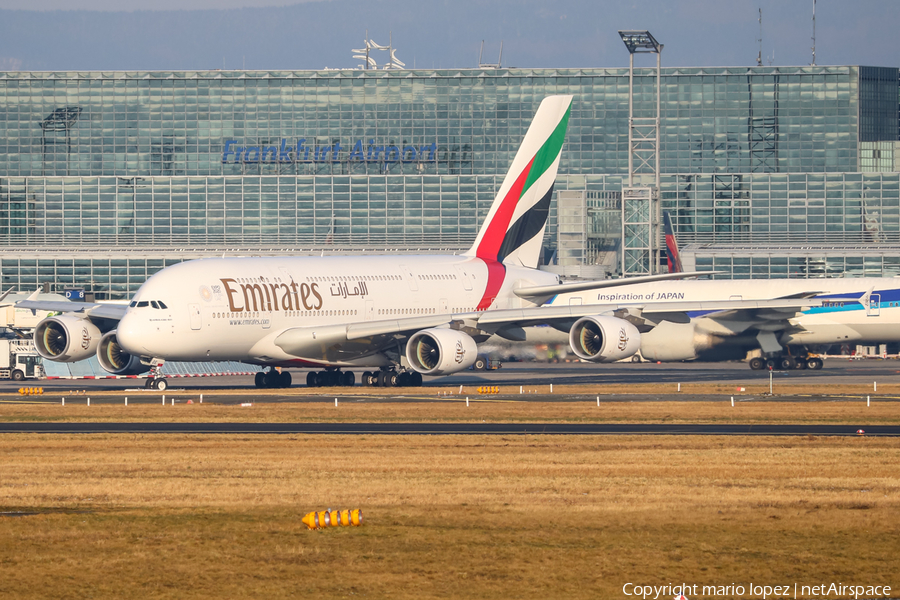 Emirates Airbus A380-861 (A6-EOE) | Photo 218265