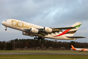 Emirates Airbus A380-861 (A6-EOE) at  Hamburg - Fuhlsbuettel (Helmut Schmidt), Germany