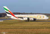 Emirates Airbus A380-861 (A6-EOE) at  Hamburg - Fuhlsbuettel (Helmut Schmidt), Germany