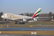 Emirates Airbus A380-861 (A6-EOE) at  Hamburg - Fuhlsbuettel (Helmut Schmidt), Germany