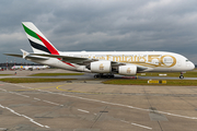 Emirates Airbus A380-861 (A6-EOE) at  Hamburg - Fuhlsbuettel (Helmut Schmidt), Germany