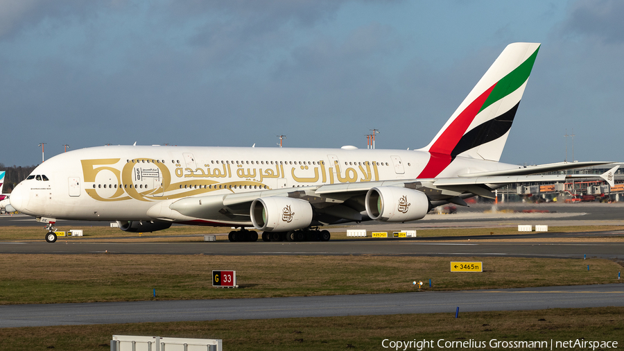 Emirates Airbus A380-861 (A6-EOE) | Photo 493574