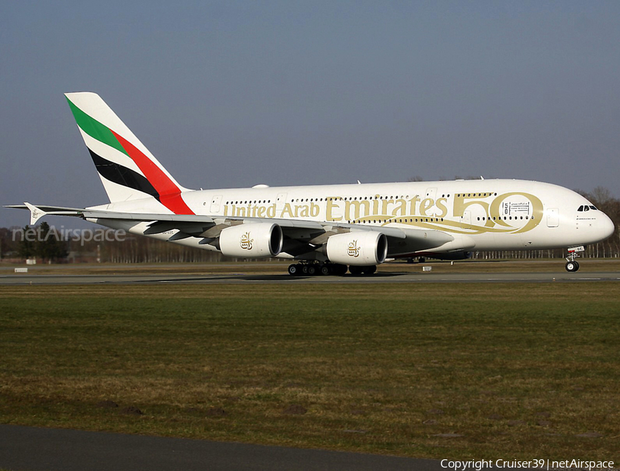Emirates Airbus A380-861 (A6-EOE) | Photo 510847