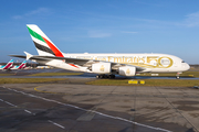 Emirates Airbus A380-861 (A6-EOE) at  Hamburg - Fuhlsbuettel (Helmut Schmidt), Germany