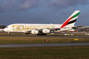 Emirates Airbus A380-861 (A6-EOE) at  Hamburg - Fuhlsbuettel (Helmut Schmidt), Germany