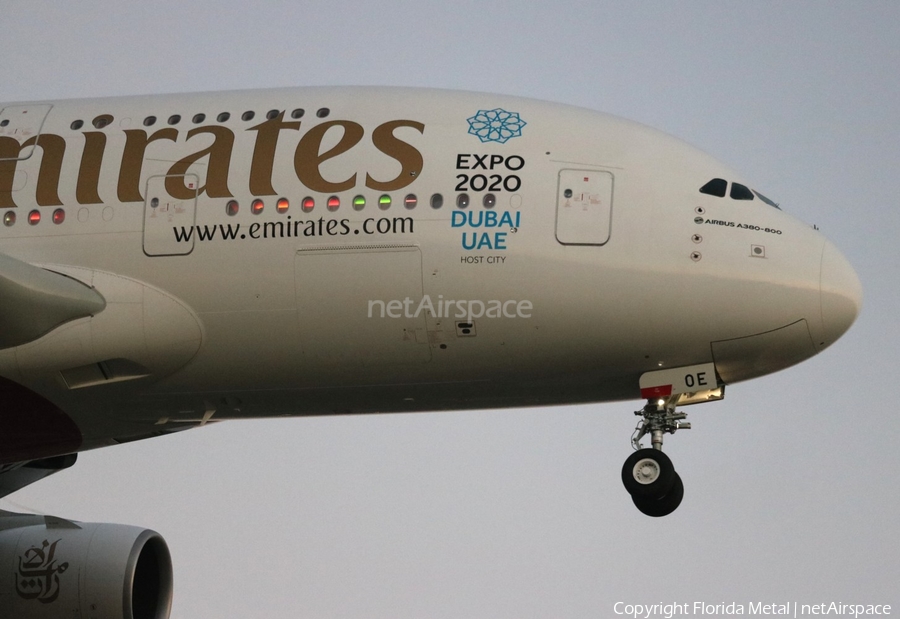 Emirates Airbus A380-861 (A6-EOE) | Photo 516162