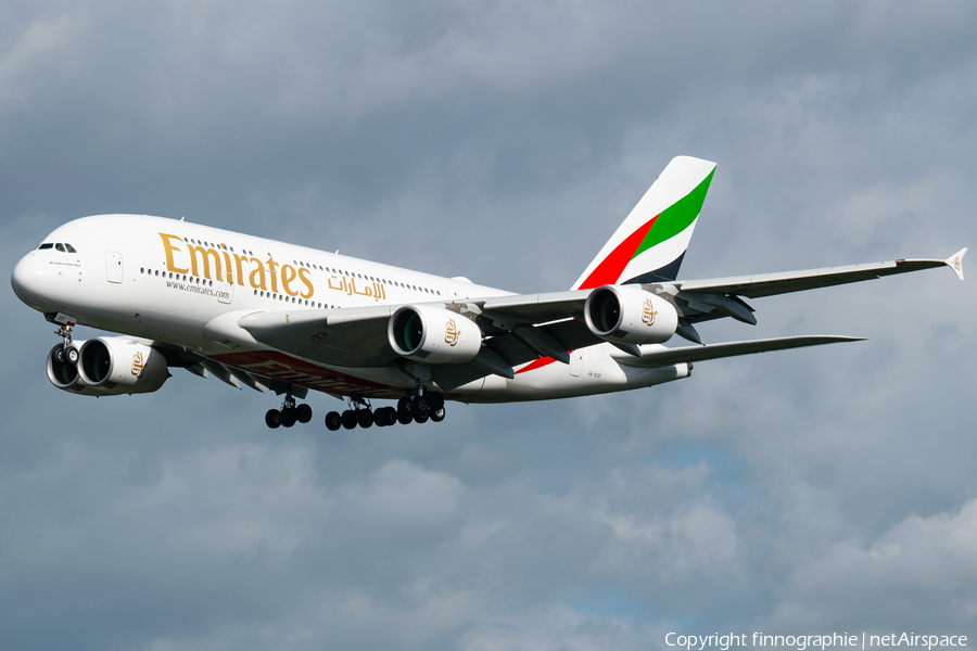 Emirates Airbus A380-861 (A6-EOF) | Photo 591108