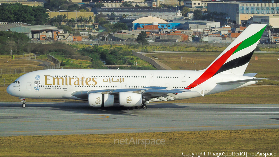 Emirates Airbus A380-861 (A6-EOF) | Photo 335996