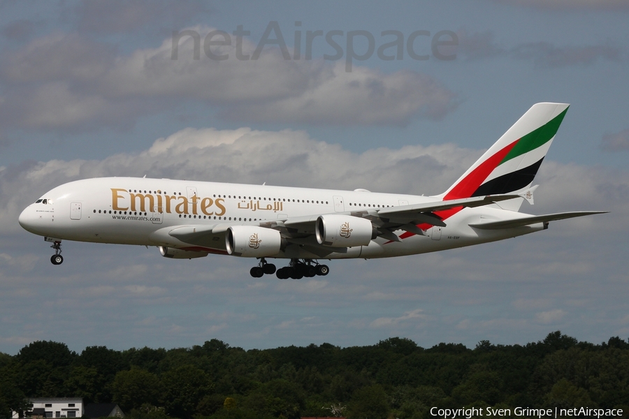 Emirates Airbus A380-861 (A6-EOF) | Photo 514511