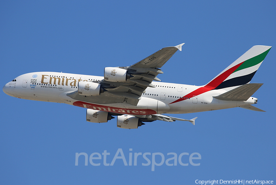 Emirates Airbus A380-861 (A6-EOG) | Photo 446407