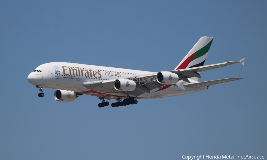 Emirates Airbus A380-861 (A6-EOG) | Photo 516196