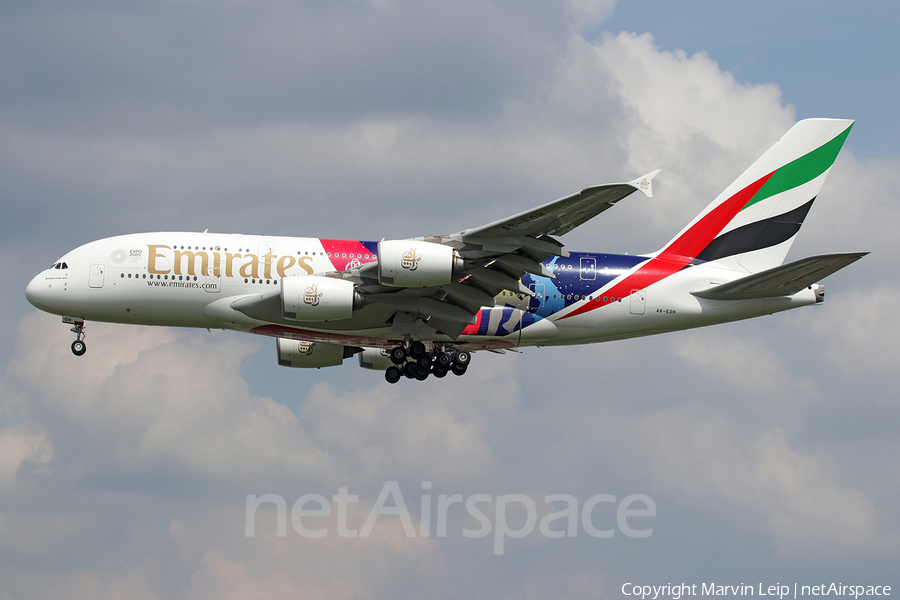 Emirates Airbus A380-861 (A6-EOH) | Photo 553855