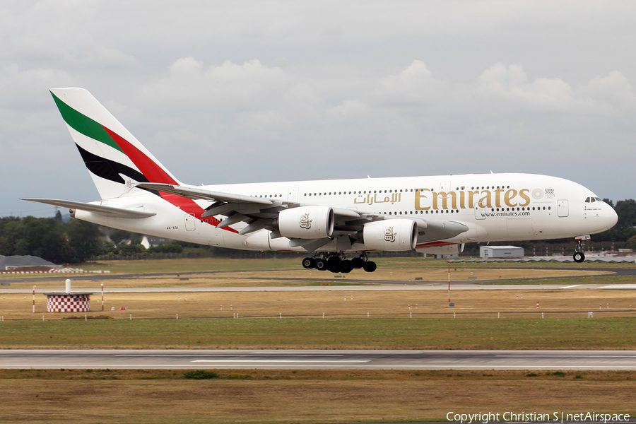 Emirates Airbus A380-861 (A6-EOI) | Photo 344682