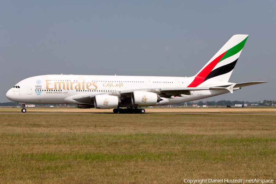 Emirates Airbus A380-861 (A6-EOJ) | Photo 614043