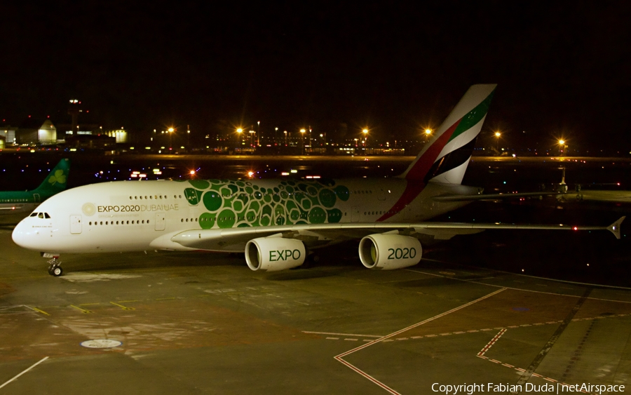 Emirates Airbus A380-861 (A6-EOJ) | Photo 284949