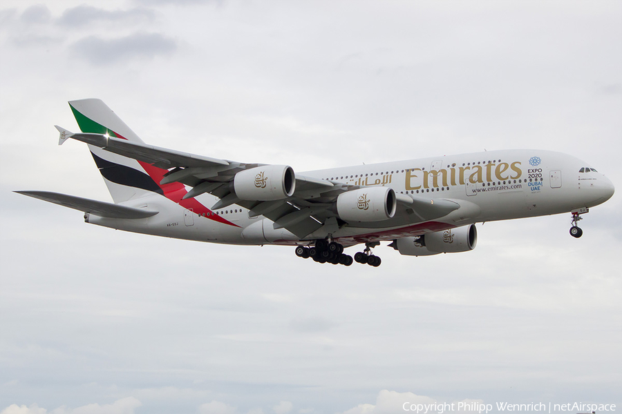 Emirates Airbus A380-861 (A6-EOJ) | Photo 115226