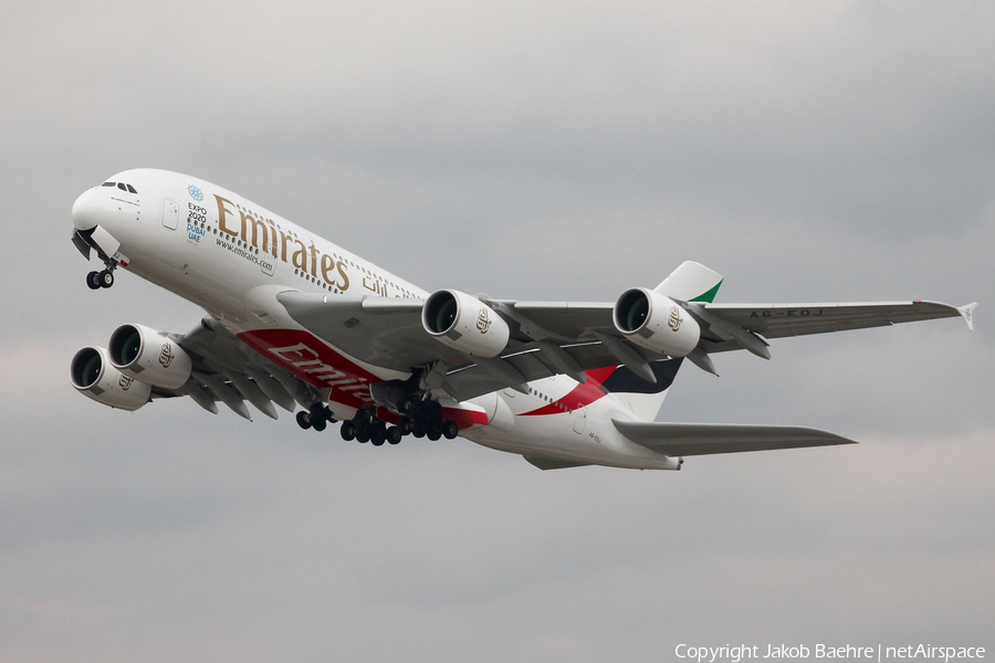 Emirates Airbus A380-861 (A6-EOJ) | Photo 138902