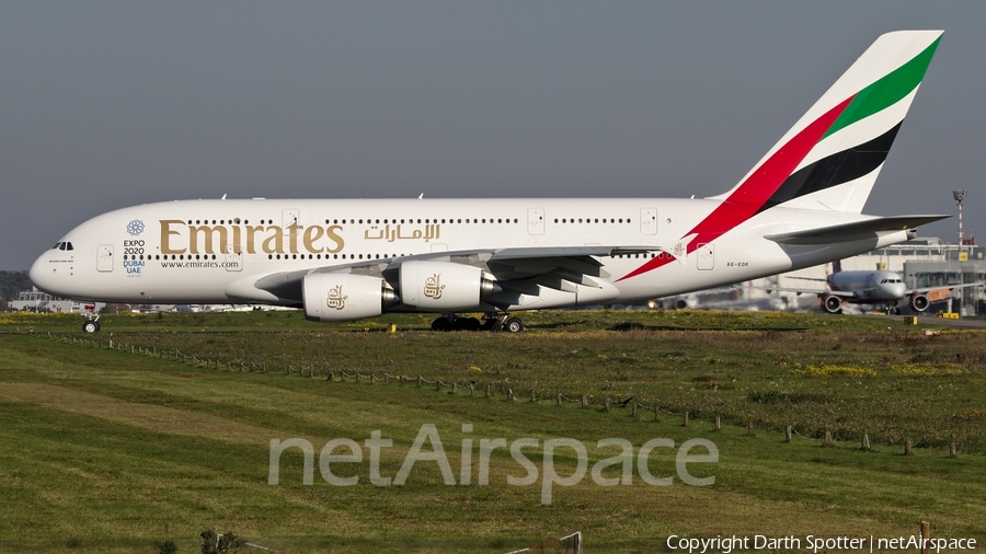 Emirates Airbus A380-861 (A6-EOK) | Photo 232314