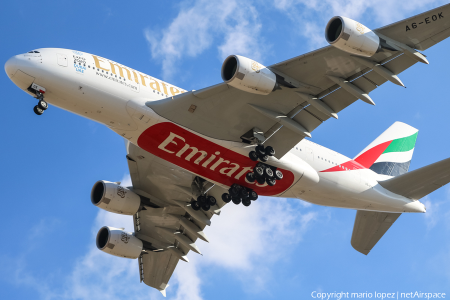 Emirates Airbus A380-861 (A6-EOK) | Photo 214299