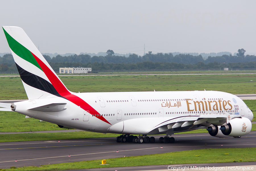 Emirates Airbus A380-861 (A6-EOL) | Photo 86335
