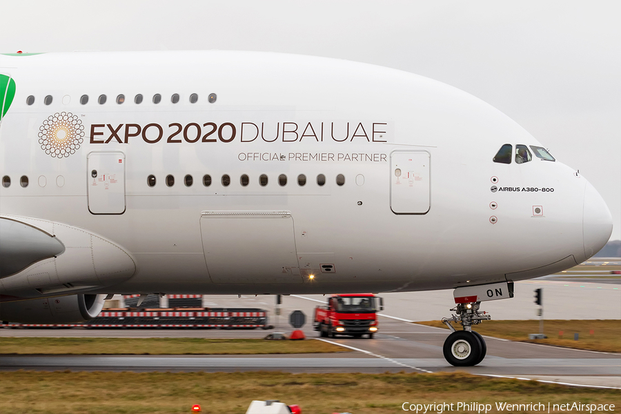 Emirates Airbus A380-861 (A6-EON) | Photo 292458