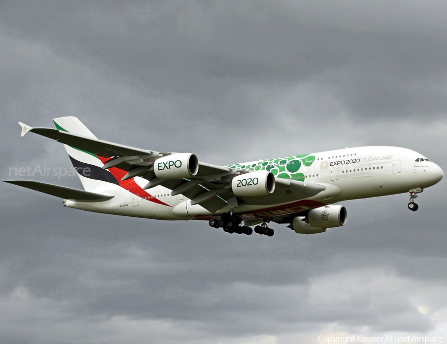 Emirates Airbus A380-861 (A6-EON) | Photo 368356