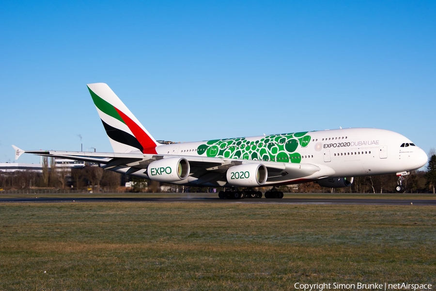 Emirates Airbus A380-861 (A6-EON) | Photo 487304