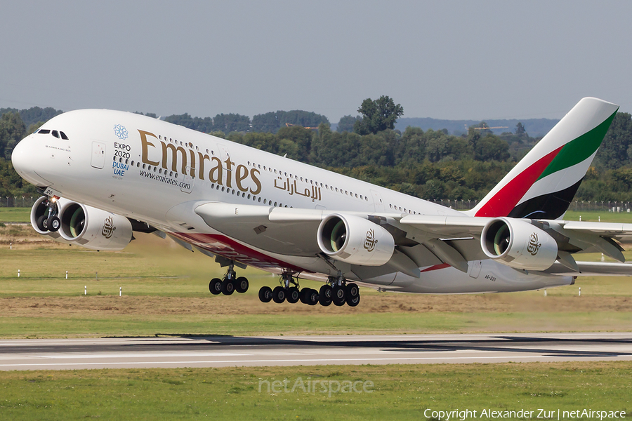 Emirates Airbus A380-861 (A6-EOO) | Photo 122693