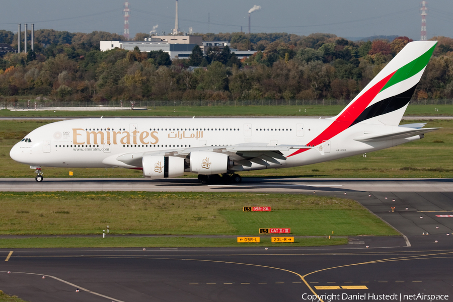 Emirates Airbus A380-861 (A6-EOO) | Photo 447444