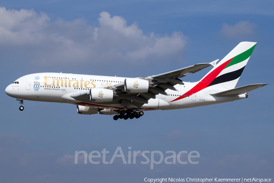 Emirates Airbus A380-861 (A6-EOO) | Photo 161118