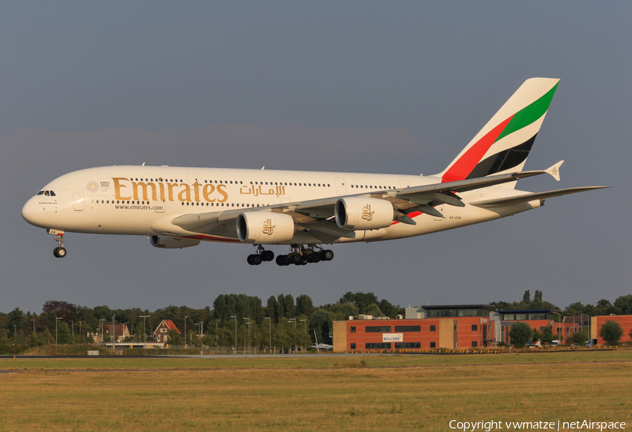 Emirates Airbus A380-861 (A6-EOR) | Photo 418402