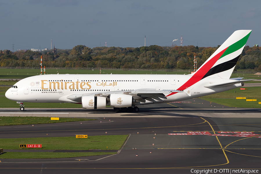 Emirates Airbus A380-861 (A6-EOR) | Photo 195372