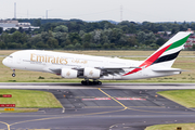 Emirates Airbus A380-861 (A6-EOR) at  Dusseldorf - International, Germany