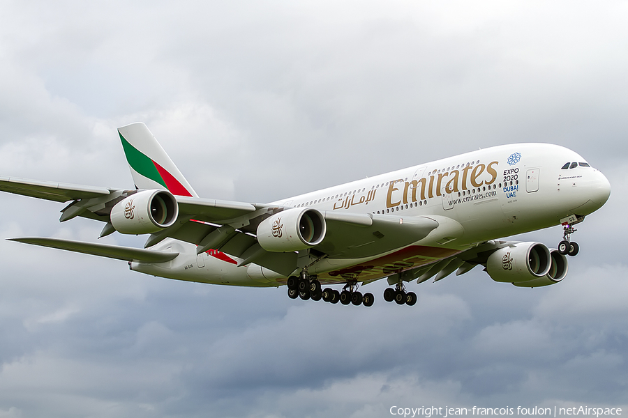Emirates Airbus A380-861 (A6-EOR) | Photo 177818