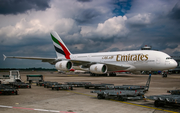 Emirates Airbus A380-861 (A6-EOT) at  Dusseldorf - International, Germany